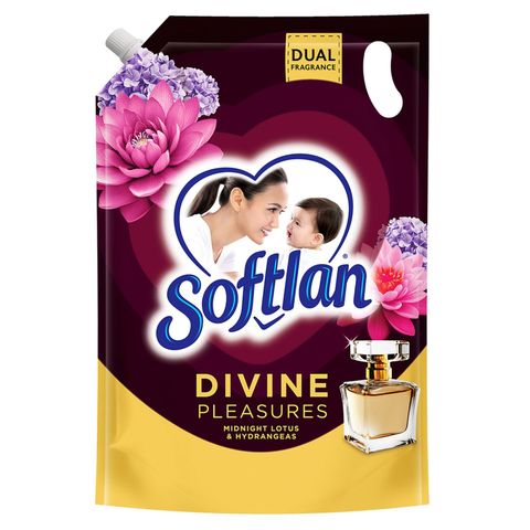 Softlan Divine Pleasures Midnight Lotus & Hydrangeas Fabric Softener Refill 1.5L