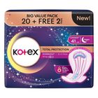 Kotex Overnight Wing Proactive Guard (Free 2 Pieces - 41cm) 22 Pieces