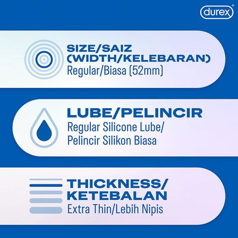 Durex Invisible Extra Sensitive Condom 3pcs