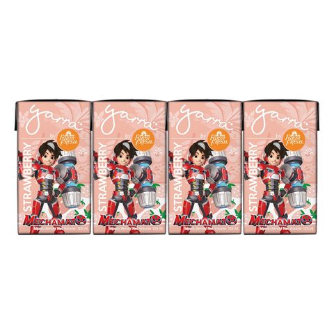 Yarra by Farm Fresh Mechamato Strawberry Flavoured Milk UHT 4 x 125ml