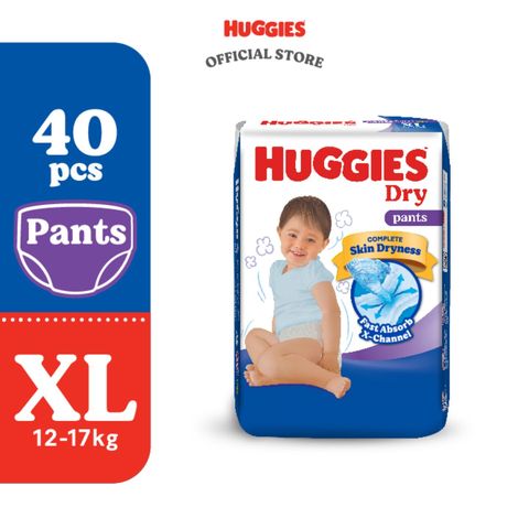Huggies Dry Pants Baby Diaper Pant XL 42 pcs (Malaysian)