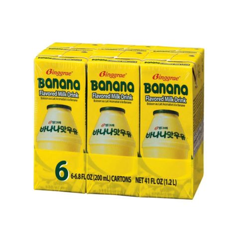 Binggrae Banana Flavored Milk 6 x 200ml