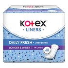 Kotex Fresh Panty Liners Longer & Wider 14 Pieces