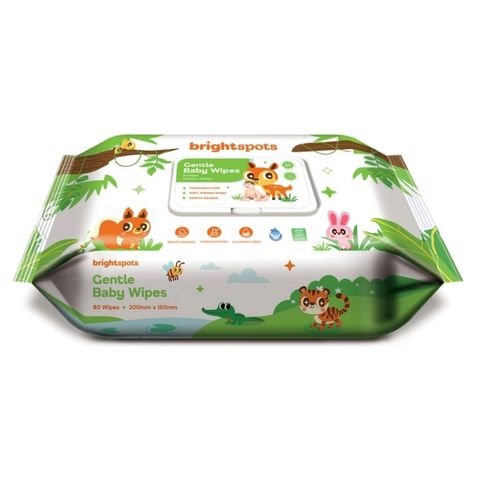 brightspots Gentle Baby Wipes 80 Sheets