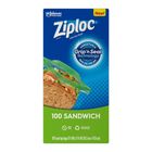 Ziploc Bpa Free Food Sandwich Storage Bags 100 Pieces
