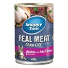 Snappy Tom Grain Free Cat Can Food Chicken with Beef Liver 400g