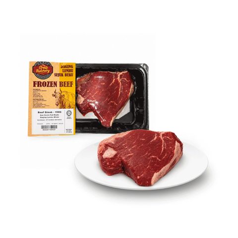 Straits Butchery Frozen Beef Steak Australia Grain Fed Blade 150g