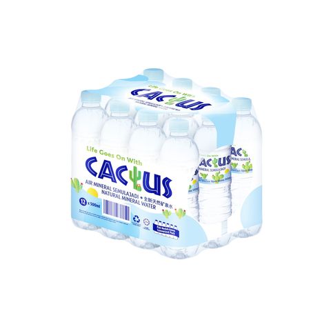 Cactus Natural Mineral Water (Shrink Wrap) 12 x 500ml