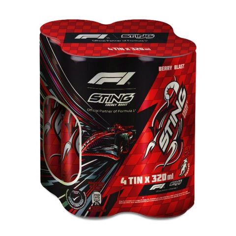 Sting x F1 Berry Blast Limited Edition Can 4 x 320ml