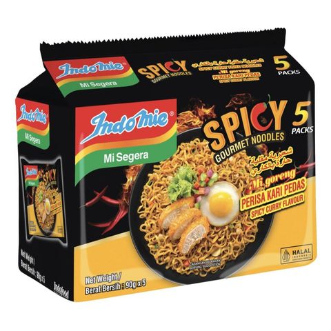 Indomie Mi Goreng Spicy Red Curry 5 x 90g