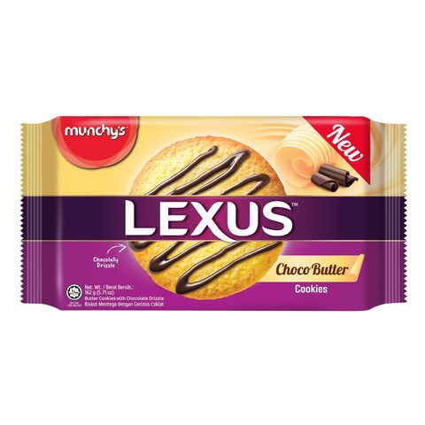 Munchy's Lexus Butter Cookies Chocolate Drizzle 162g