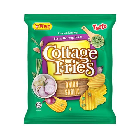 Wise Cottage Fries Onion Garlic Potato Chips | 65 g