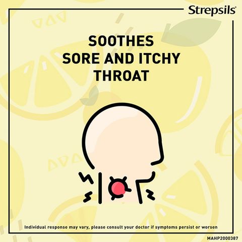 Strepsils Soothing Honey Lemon Lozenges 24 Pieces