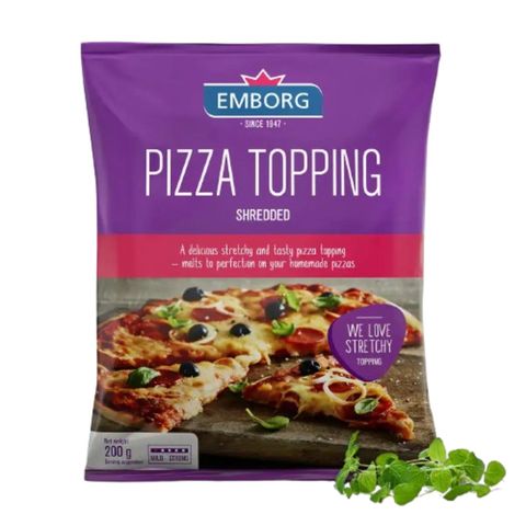 Emborg Pizza Topping Shredded 200g