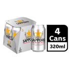 Sapporo Premium Beer Can 4 x 320ml - 5391