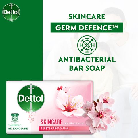 Dettol Bar Soap Skincare 4x105g