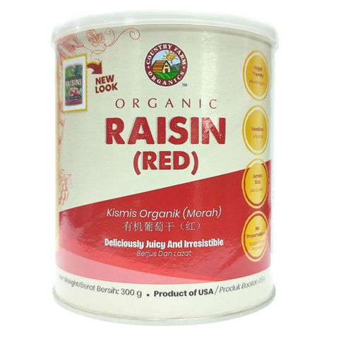 Country Farm Organics Raisin (Red) 300g