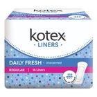 Kotex Fresh Panty Liners Regular Unscented 16 Pieces