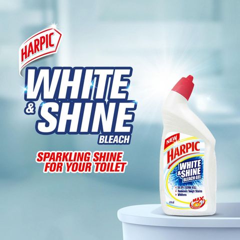 Harpic White & Shine Bleach Gel Value Pack 2 x 500ml
