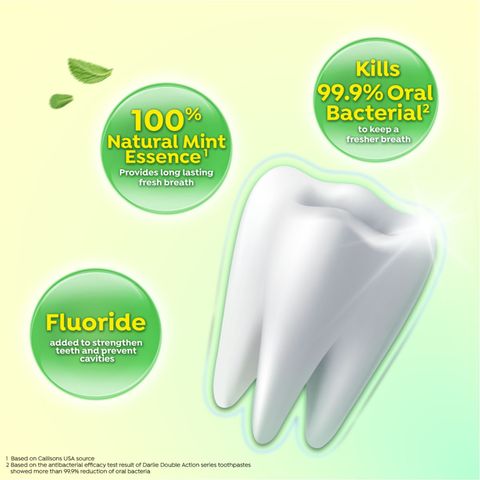 DARLIE Double Action Fresh + Clean Strong Mint Toothpaste 175g