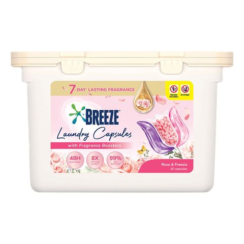 Breeze Fragrance Bead Capsules Rose & Freesia 16 Pieces