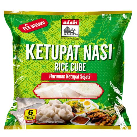 Adabi Ketupat Nasi Ekonomi Rice Cubes 6 Pieces x 130g