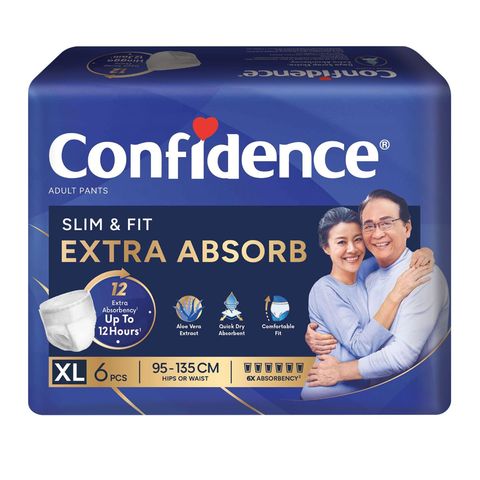 Confidence Slim & Fit Extra Absorb Pants Adult Diaper (XL) 6 Pieces