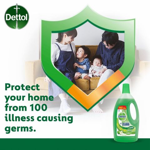 Dettol Multi Action Floor Cleaner Green Apple 2L