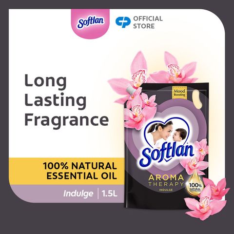 Softlan Fabric Softener Black Aroma Therapy Indulge Refill 1.5L