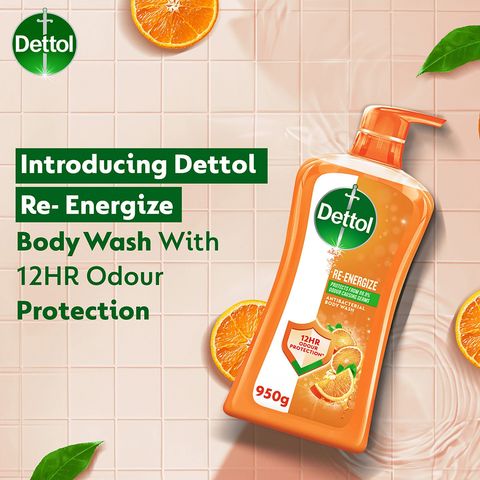 Dettol Re-energize Shower Gel Body Wash 950ml