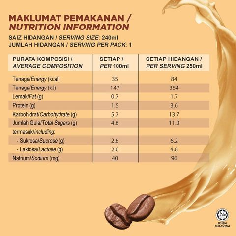 Nescafe Latte Can 6 x 240ml
