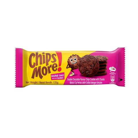 Chipsmore Double Choc Chocolate Chip Cookies 135g