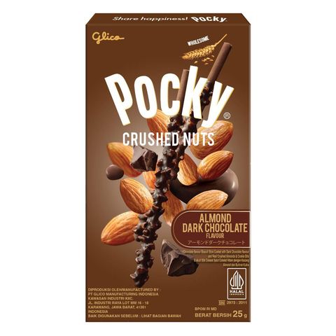 Pocky Crushed Nuts Almond Dark Chocolate 25g