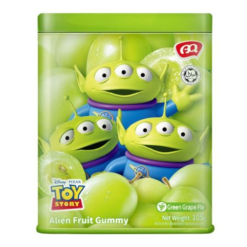 Disney Alien Fruit Gel Candy Green Grape 105g