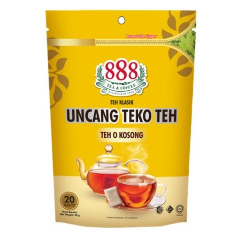 888 Uncang Teko Teh O Kosong 20 x 2g