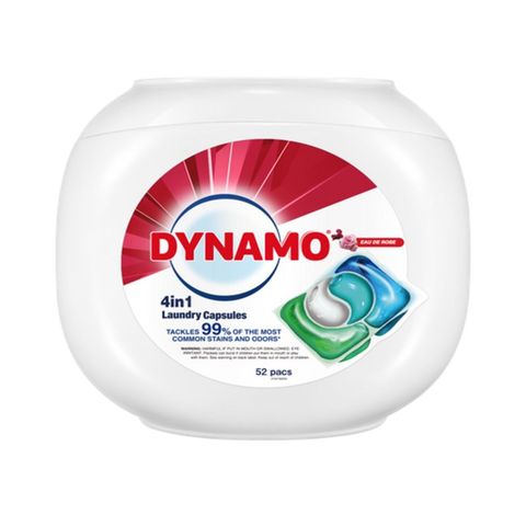 Dynamo 4in1 Capsules Eau De Rose 52 x 10ml