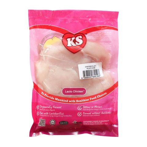 KS Lacto Organic Frozen Chicken Fillet 500g