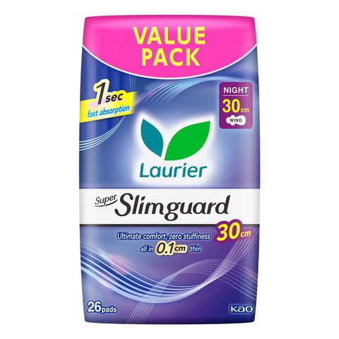 Laurier Super Slimguard (30cm) 26 Pieces