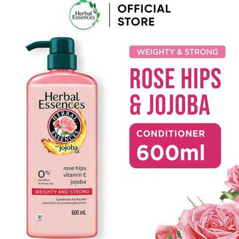 Herbal Essences Conditioner Weighty & Strong Rose Hips Jojoba Hair Care 600ml