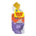 Mr Muscle Toilet Bowl Disinfectant Cleaner Sparkly Lavender Mist Twin Pack 2 x 500ml