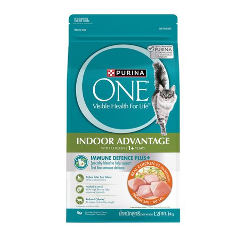 Purina One Adult Indoor Advantage with Chicken Dry Cat Food 1.2kg