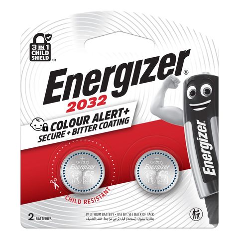 Energizer Lithium Coin 2032 Battery 2 Pieces