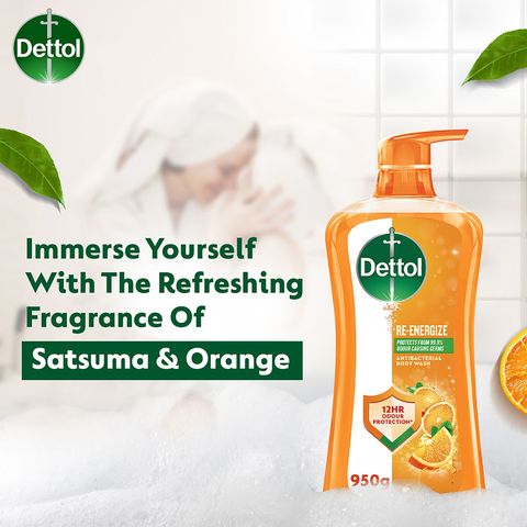 Dettol Re-energize Shower Gel Body Wash 950ml