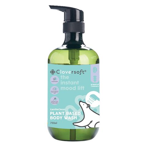 Cloversoft Plant Based Body Wash Grapefruit & Rosemary 750ml
