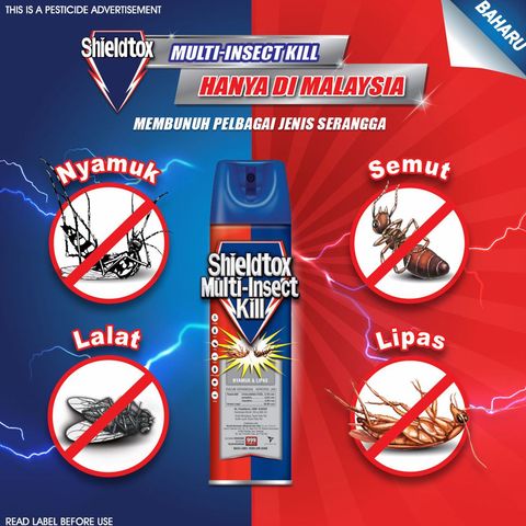 Shieldtox Multi-Insect Kill Aerosol 2pcs x 525ml