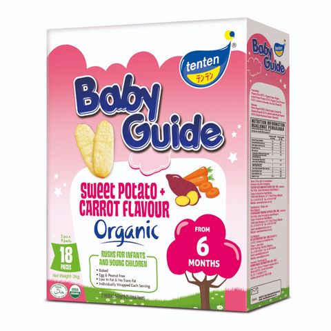 Tenten Baby Guide Organic Sweet Potato & Carrot (6+ Months) 36g