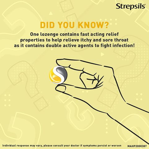 Strepsils Soothing Honey Lemon Lozenges 24 Pieces