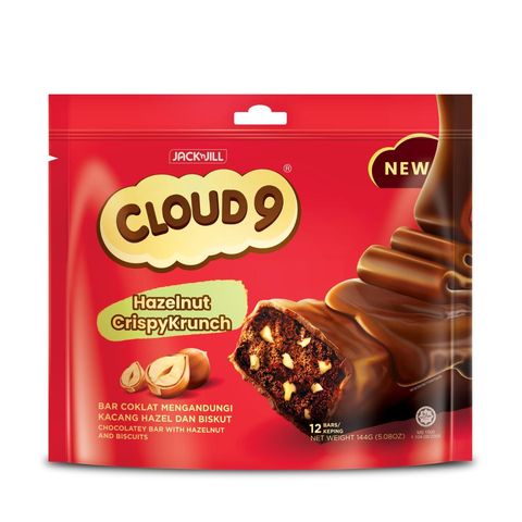 Jack 'n Jill Cloud 9 Hazelnut Crispykrunch Party Pack 12 x 12g