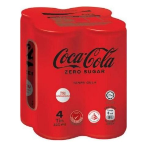 Coca-Cola Zero Sugar | 4 x 320 ml