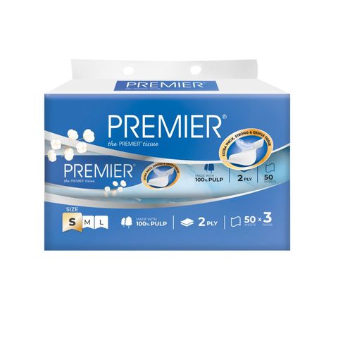 Premier Vintage Travel Packet Facial Tissue 3 Pieces x 140g